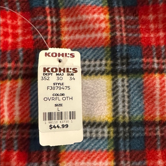 Men's Classic Plaid Pajama Set - Red, White, and Black - Picture 4 of 4